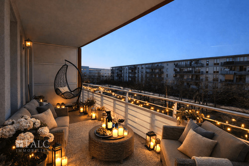 Loggia Beispiel Abendstimmung - 