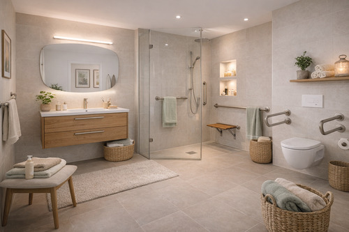 Seniorengerechtes Badezimmer - 4 Zimmer Bungalow in Tönisvorst