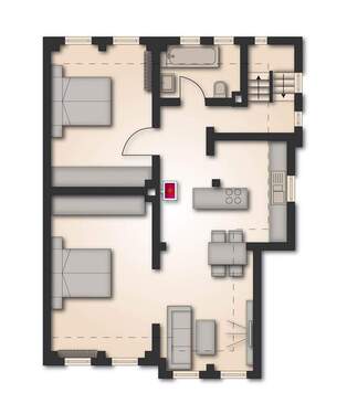 Dachgeschoss Visualisierung - 