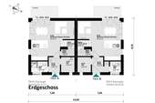 Erdgeschoss - 6 Zimmer Doppelhaushälfte in Hamburg
