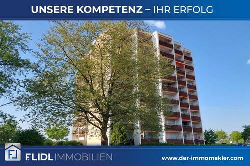 Bild 1 - Bad Füssing 1 Zimmer Appartement - 7. Stock m. Balkon