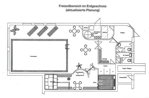 Freizeitbereich geänderte Aufteilung - 
