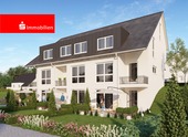 Gartenansicht - Neubau Reihenendhaus mit zusätzlichem Garten in Klein-Zimmern