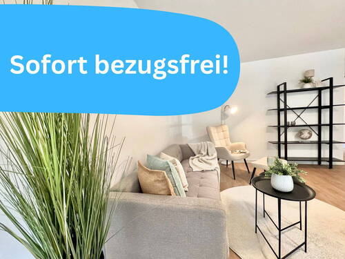 Wohnzimmer - Sofort bezugsfrei: EG-3-Zimmer mit großer Terrasse, strandnah und modernisiert