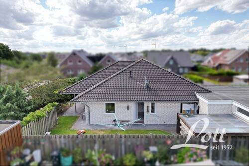 rückwärtige Ansicht - Einfamilienhaus mit 117,50 m&sup2; in Apen / Augustfehn zum Kaufen