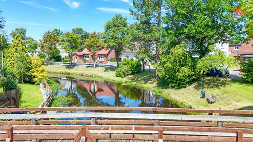 Blick über die Medem - 5 Zimmer Einfamilienhaus zum Kaufen in Ihlienworth