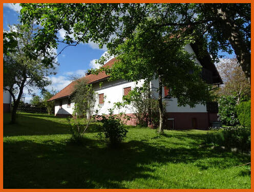 Ansicht mit Obstbäume - 5 Zimmer Einfamilienhaus in Spiegelau / Klingenbrunn