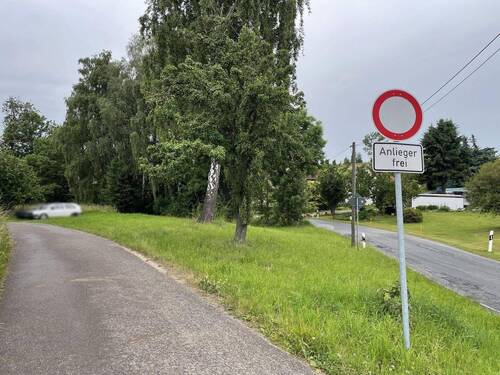 Ansicht Zufahrt - Grundstück in Nossen