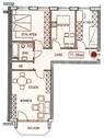 Grundriss - 3 Zimmer Etagenwohnung zur Miete in Zwickau