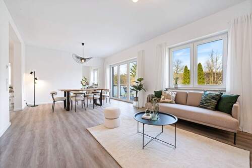 Wohn,- und Essbereich - Wohnen auf neuestem Stand - stilvolle Obergeschosswohnung mit Balkon - jetzt besichtigen!