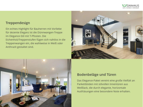 Treppendesign und Bodenbeleg - 