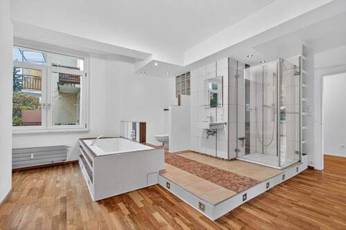 Badezimmer - 3 Zimmer Etagenwohnung in Karlsruhe