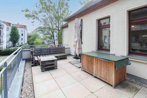 Terrasse (2) - 2 Zimmer Etagenwohnung in Leipzig