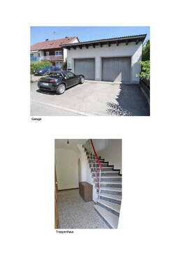 Garage, Treppe - 2 Zimmer Etagenwohnung zur Miete in Germaringen