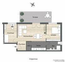 Die ANGENEHME mit Terrasse - 394.690,00&nbsp;EUR Kaufpreis, ca.&nbsp; 77,10&nbsp;m&sup2;&nbsp;Wohnfl&auml;che in Sulzfeld (PLZ: 75056)