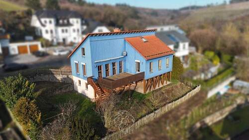 Rückansicht - Ankommen & Wohlfühlen - Holz-Architekten-Haus in HomburgTriefenstein