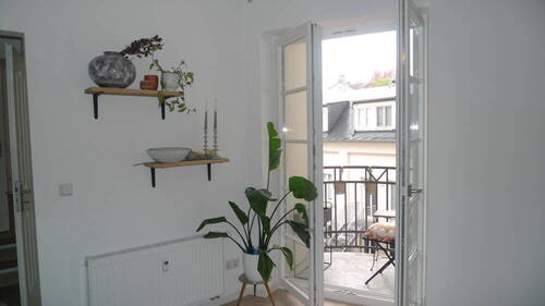 Küche mit Balkon - Etagenwohnung mit 65,00 m&sup2; in Trier zur Miete