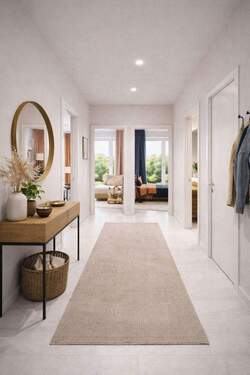 Flur - bezugsfertige, barrierefreie 4-Zimmer-Familienwohnung mit Terrasse und moderner Technik bezugsfertig