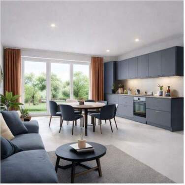 Wohn und Essküche - 4 Zimmer Etagenwohnung zum Kaufen in Leipzig