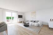 Wohnzimmer - Wohnen im Erstbezug: Moderne 3-Zimmer-Wohnung in Erlangen