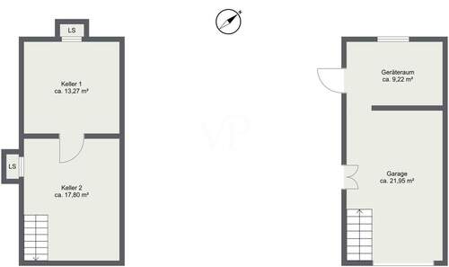 Garagenkeller + Garage - 