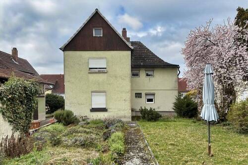 Nord-Ostseite mit Anbauten - Einfamilienhaus mit 130,00 m&sup2; in Grettstadt zum Kaufen