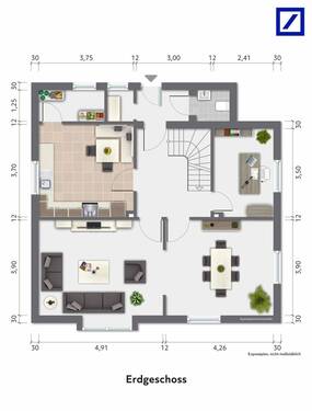 Erdgeschoss - 5 Zimmer Einfamilienhaus in Wilnsdorf