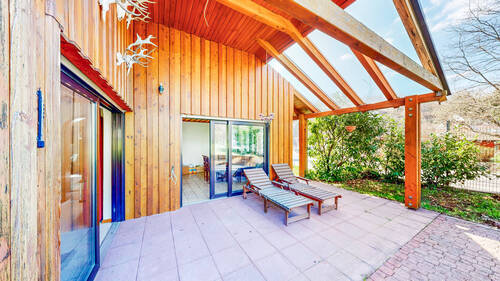 OG - überdachte Terrasse - 1 Zimmer Einfamilienhaus in Bruchweiler-Bärenbach