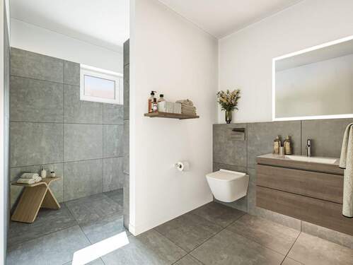 Visualisierung Badezimmer - Beispielwohnung - 3 Zimmer Etagenwohnung zum Kaufen in Münster