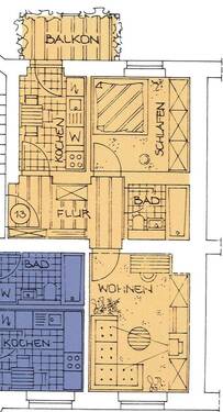 gr we 13 - Etagenwohnung mit 47,40 m&sup2; in Chemnitz zur Miete