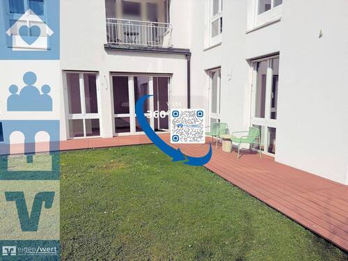 Großzügige Terrasse - Neuwertige 3-Zi.-Erdgeschosswohnung mit großer Terrasse