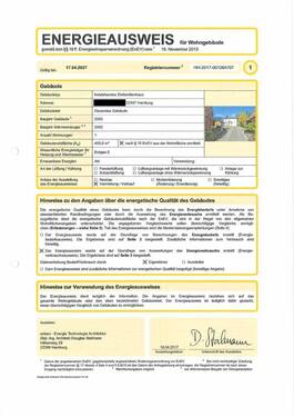 Energieausweis Seite 1 - 