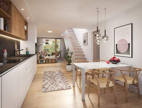 offener Wohn- und Essbereich - 3 Zimmer Etagenwohnung zum Kaufen in Landsberg am Lech