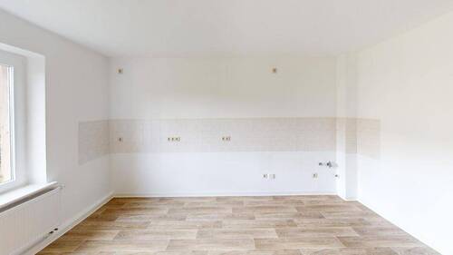 Küche - Ruhig gelegene 2-Raum-Altbauwohnung mit Tageslichtbad