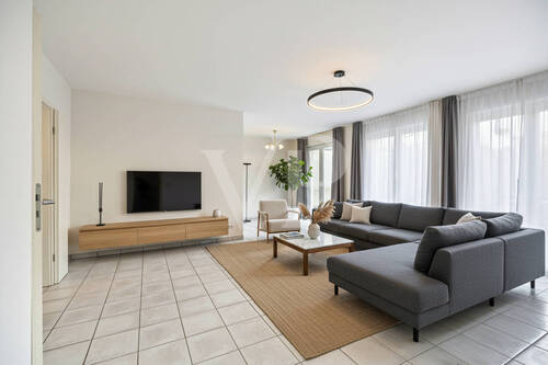 Wohnzimmer - Wohnbeispiel - 2 Zimmer Etagenwohnung in Köln - Weiß