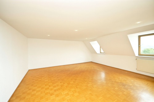 Wohnzimmer (möbelfrei visualisiert) - Etagenwohnung mit 117,00 m² in Leipzig zum Kaufen