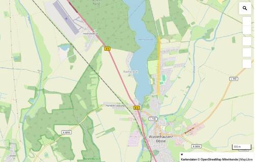 Lage in der Seestraße - 6 Zimmer Einfamilienhaus in Wusterhausen/Dosse