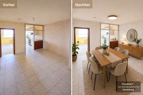 Diele/Essen - Etagenwohnung mit 78,10 m&sup2; in Dietzenbach zum Kaufen