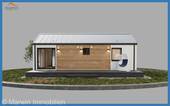 Rückansicht 50 qm - 3 Zimmer Bungalow in Wolsfeld