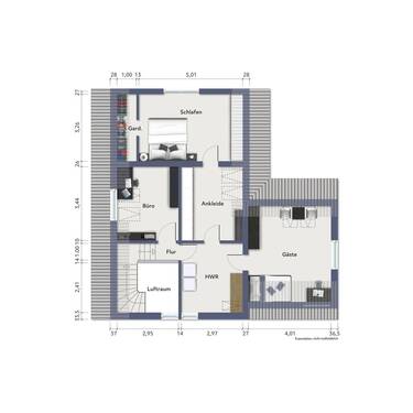 Obergeschoss - Einfamilienhaus mit 123,60 m² in Steinfurt / Borghorst zum Kaufen