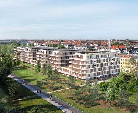 Visualisierung Quartiersentwicklung Stadtbau Leipzig AG - Grundstück in Leipzig zum Kaufen