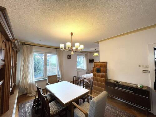 Wohnzimmer mit Kaminofen - 