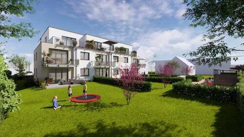 Gartenansicht 2 - 4 Zimmer Etagenwohnung zum Kaufen in Malsch