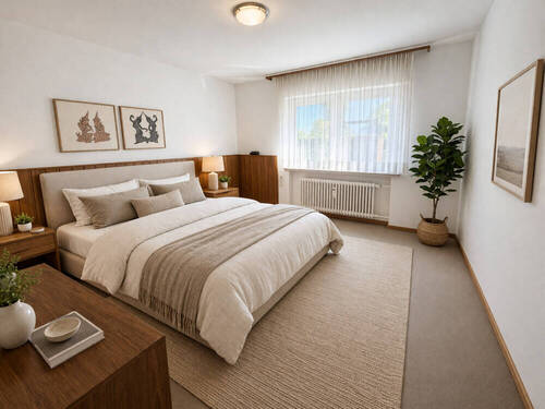 Schlafzimmer - KI Darstellung EG - 