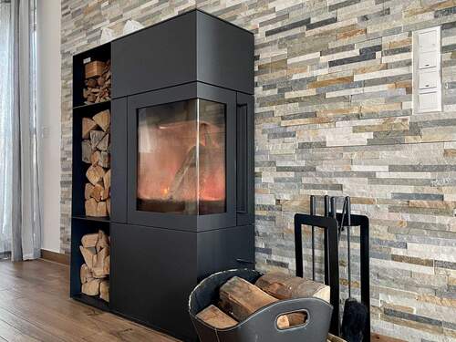 Kaminofen im Wohnbereich - 