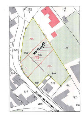 Lageplan - Grundstück zum Kaufen in Teutschenthal