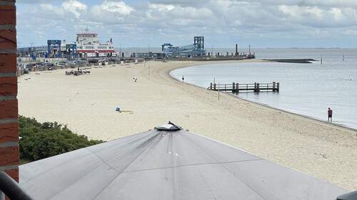 Blick zum Fähranleger - Etagenwohnung mit 43,00 m&sup2; in Wyk zum Kaufen