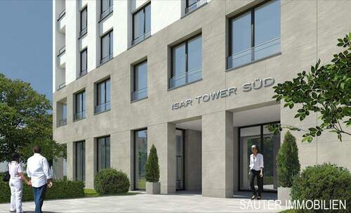 Repräsentativer Eingangsbereich - Smarte 2 Zim.-Whg. mit Alpenblick im 15.OG