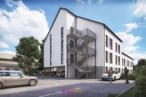 Ansicht von Sudwesten - Braunschweig uninah: Neubau-Miniapartment - Steuervorteil: 5% AfA möglich - Ap. 4