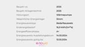Energieausweisdaten - 